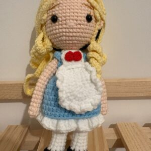crochet doll inspired by Alice in wonderlands
