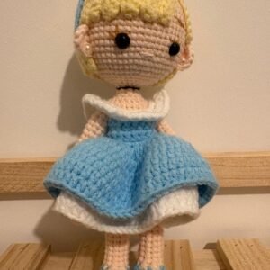 crochet doll inspired by Cinderella