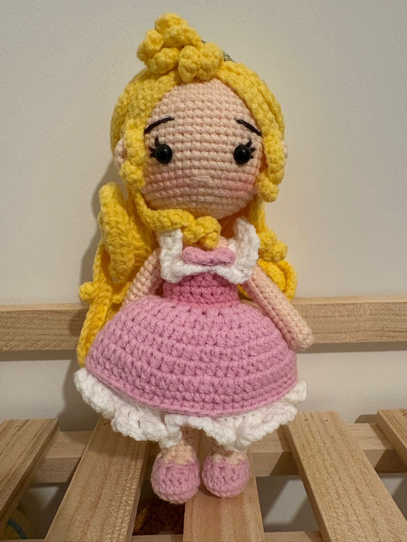 crochet doll inspired by Aurora
