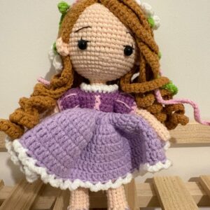 crochet doll inspired by Rapunzel