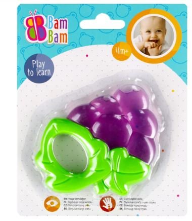 Baby teether "BamBam" Fun & Soothing Fruit Teethers (4m+) Grapes